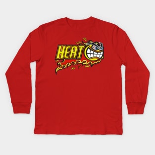 Heat Softball Logo Kids Long Sleeve T-Shirt